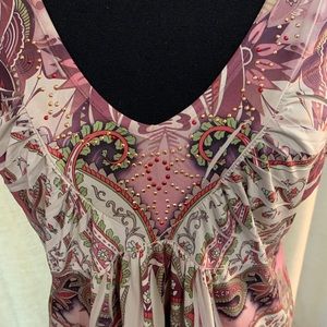 One World Women’s Blouse Top XL Empire Waste